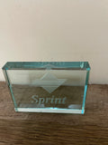 € Vintage Set/2 Sprint Employee Paperweights “The Most” World Globe
