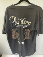 Vintage Mens XL Black PHIL COLLINS 1994 Tour Concert Sears by Brockum Single Stitch Cotton