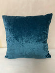 € Square Brushed Velour Teal Color PILLOW 17.5”