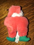 <€€ Stuffed 5” Santa “Merry Christmas Punky” Ornament Holiday Christmas