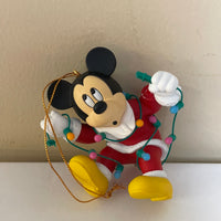 € Vintage Grolier Disney SIMBA & MICKEY Ornaments Christmas Magic 26231 133/101 DCO in Box
