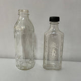 ~¥ Lot/9 Vintage Glass Apothecary Pharmacy Jars Bottles
