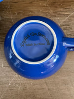 a** New 3pc The English Tea Store Stackable Tea for 1 Set - Tea pot, Cup and Saucer Royal Blue