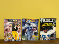 BECKETT FOOTBALL CARD MONTHLY Magazines Lot/6 Vintage 1996 Jan-Apr, Oct, Dec