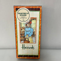 *Vintage HARRODS Shortbread Fingers 9” Tin 1984 England Empty