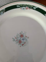 ~€ Vintage 15pc Dish Set Arcopal MISTY MEADOW Milk White Blue Green Plates, Bowls, Mugs