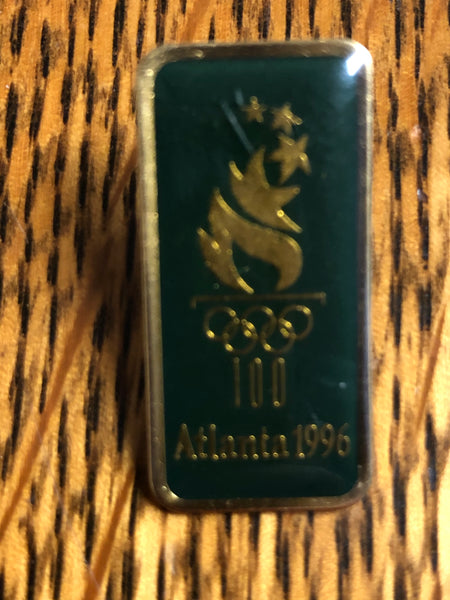*Vintage 1996 Summer Olympics 100th Olympic Torch Atlanta Georgia USA Lapel Hat Pin