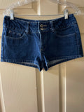 Womens Juniors Sz 7 32.5” Waist TRUST ME Blue Jean Shorts