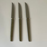 ~ Vintage Set/3 Arthur Salm Steak Knives Stainless Flatware Austria