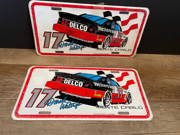 a* New NASCAR Racing Darrell Waltrip #17 Novelty License Plate Sign AC Delco Metal Sealed