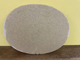 €* (1) Double Sized Brown Ceramic Oval Stone Tile