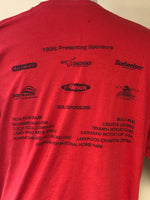 *Vintage 1996 Mens MARCH OF DIMES Bike Tour Red Short Sleeve Size Large
