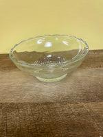 Vintage 1950's E.O. Brody CO. M2000 Cleveland Ohio Clear Glass Dish Bowl Scallop