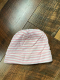 € Baby Newborn Gerber Stocking Cap Hat Pink & White Pinstripes