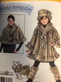 *SEWING Patterns GIRLS Size A 3 4 5 6 7 8 XS-XL Simplicity #3940 Daisy Kingdom Coat Hat Leg Warmers Capelet Dog Coat