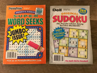 NEW Set/2 Sudoku and Super Word Seeks Jumbo Issue PUZZLE Magazines 2020/2021 Publications