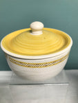 €a** Vintage FRANCISCAN Earthenware USA Hacienda Gold Yellow Lidded Sugar Bowl