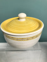 *Vintage FRANCISCAN Earthenware USA Hacienda Gold Yellow Lidded Sugar Bowl