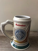 a** Vintage 1999 Budweiser Historic Advertising 3rd in Series ‘Again in Demand The World Over’ Stein Tin III