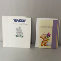 *New Lot/7 Thank You Greeting Cards w/ Envelopes