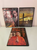 a* Lot/3 Historical Religion Movie DVDs Search of Holy Grail-Dual of the Tough-Death of a Prophet Malcolm X