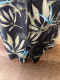 Mens SOLITUDE Washable Silk Caribbean Island Camp Medium Hawaiian Floral