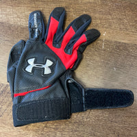 *UNDER ARMOUR Mens Right Hand Batting Glove Red/Black