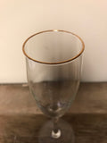 a** HomeTrends Set/4 Gold Rim Wine Champagne Toasting Flutes