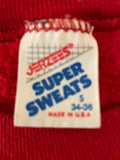 Mens HARD ROCK Cafe MAUI Red Long Sleeve Sweatshirt Size Small 34-36