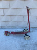 a* Vintage 1970s HONDA Kick N Go 3 Wheel Scooter Red Parts Missing