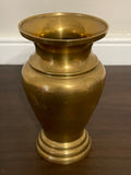 ~ Vintage Solid Brass 5” Urn Vase Gold Flower Pot