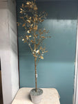 a* New Manzanita Wishing Tree Gold Glitter Foil Jeweled 48” Faux Tree in Pot